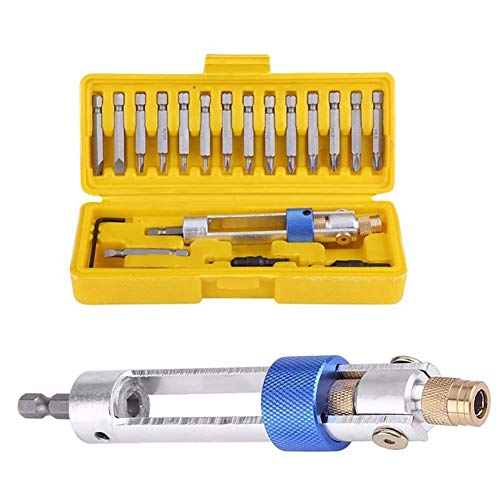 20Pcs Swap Drill Bit,Quick-Change Driver Swivel Head Driving Repair Set,HSS High Speed Steel Screwdriver Flip Drive & Box Tool