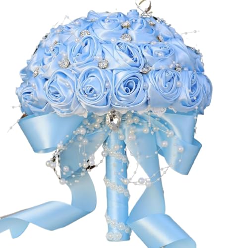 Bouquet de Fleurs séchées Exotique Pêche Rose 6,3" pour Mariage