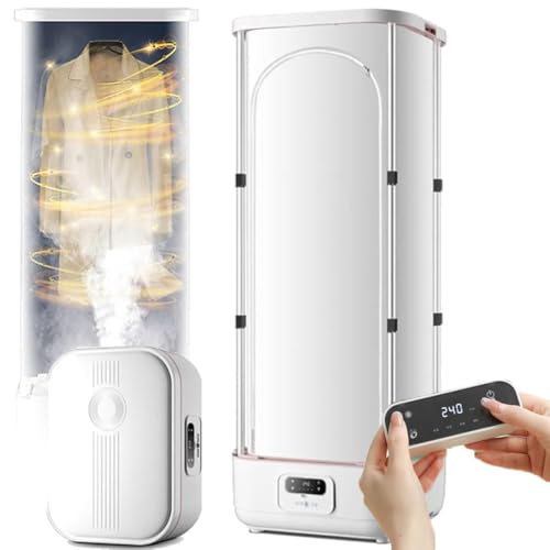 COYEUX Máquina de Planchar automática con Prensa de Vapor, vaporizador portátil y Secadora de Ropa, Flujo de Calor circulante de 360°, para Eliminar rápidamente Las Arrugas de la Ropa y la Tela