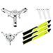 Microheli CNC Triple Yellow Carbon Plastic Blades Conversion Set - Blade Infusion 180