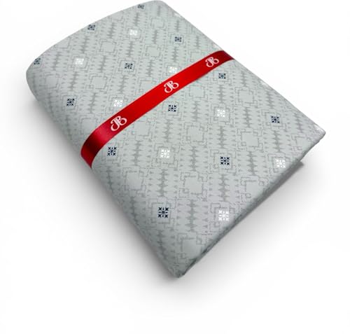 Image of JHABAK'S Unstitched Print Shirt Fabric for Men - Polycotton Material - 2.25Meter Shirt Piece Cloth