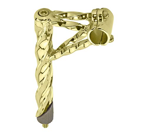 Lowrider Bike Double Twisted Stem 22.2mm Gold.
