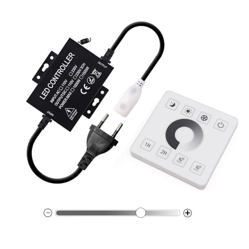 Variateur tactile 750W pour ruban LED COB haute densité 360LEDs/M alimentation 220V