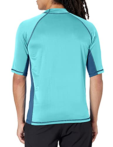 Image of Kanu Surf Men's Fiji UPF 50+ Short Sleeve Sun Protective Rashguard Swim Shirt
