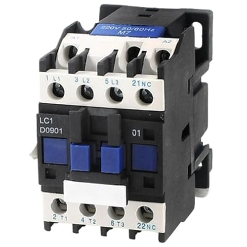 LC1-D0901 AC 220V Coil 35mm Mounting Motor Control Contactor 1Pcs