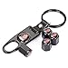CzlpV Black Car Wheel Tire Valve Caps Tyre Stem Air Caps Keychain Styling For SAAB