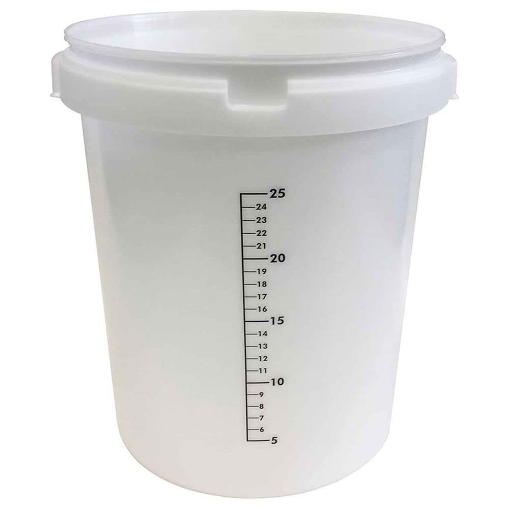 Anrühreimer GRIPLINE-O 30 l 25 Liter-Skala weiß 1 pièces