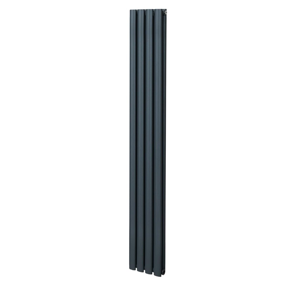 Monstershop Oval Column Radiator - 1800mm x 240mm - Anthracite Grey