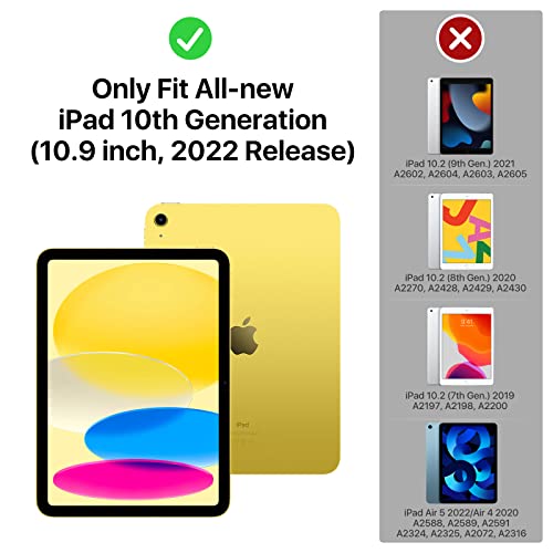 MoKo for iPad 11-inch (A16) 11th Generation Case 2025/ iPad 10th Generation Case with Pencil Holder 2022 10.9 inch - Image 2