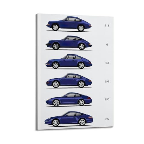 Impression sur toile 911 moderne 60x90 cm pour deco murale de chambre