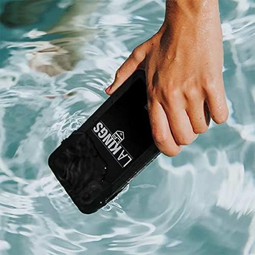 Skinit Waterproof Phone Case Compatible with iPhone XR - Officially Licensed NHL Los Angeles Kings Lineup Design Black