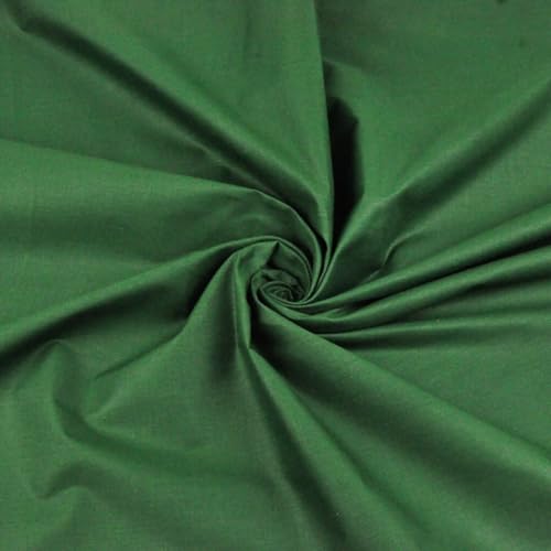 Tissu en coton au mètre 1.6 M - Tissus à coudre au mètre Tissu de décoration léger pour enfants Tissu à la mode (Vert foncé)