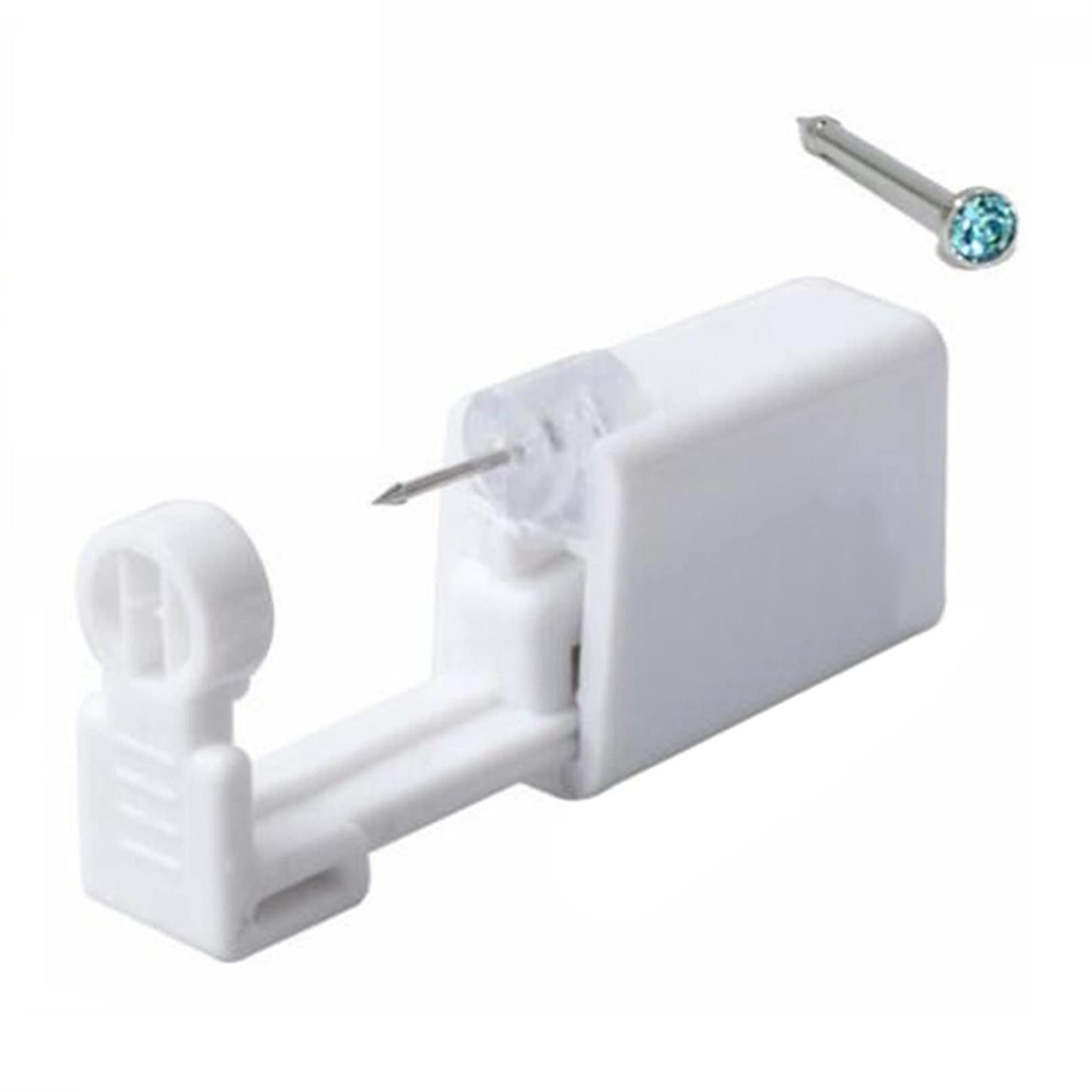 Sevenfly Self Ear Piercing Gun Disposable Self Nose Piercing Gun Kit Safety Ear Piercing Gun Kit Tool with Nose Studs 1PC