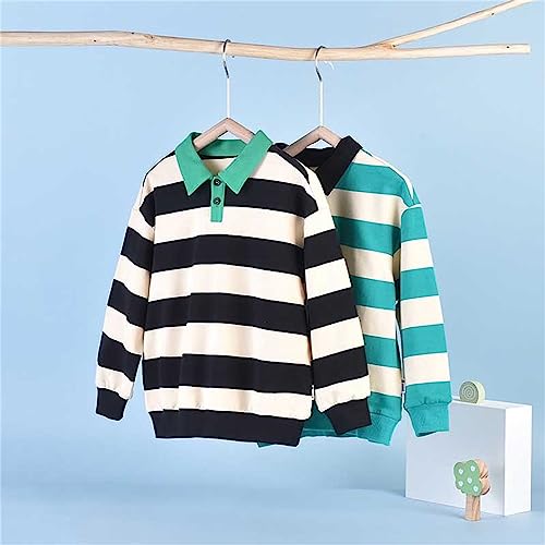 Boys Fleece Kids Sweatshirts Soft Cotton Warm Crewneck Cartoon Stripes Long Sleeve Pullover Sweatshirts For Boys3