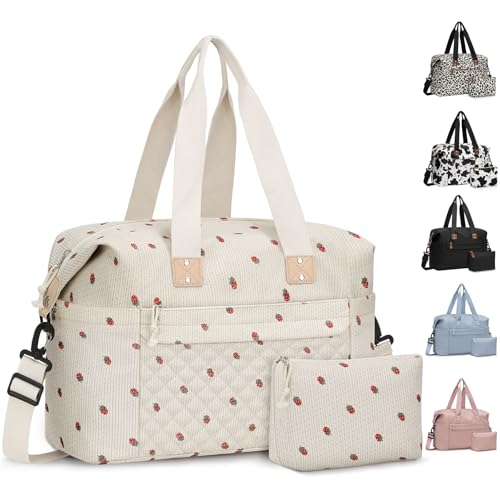 Pritent Travel Duffle Bag, Weekender Overnight Personal Item Carry On Bag