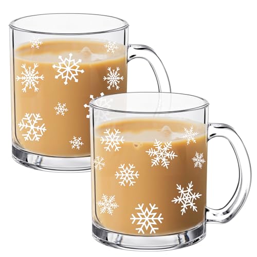 Christmas Snowflake Glass