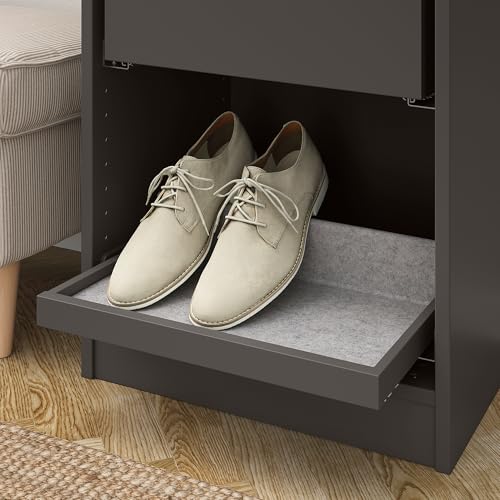 Insert à chaussures KOMPLEMENT et plateau coulissant pour organiser votre dressing