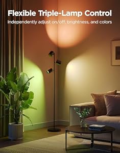 Govee Tree Floor Lamp with 3 Rotatable Lights, Compatible with Matter — photo 2 of 6