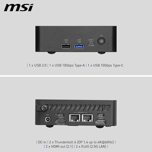 Image of Cubi NUC AI+ Barebone Desktop, Intel Core 9-386H, 2X DDR5 Slots (up to 64GB), Copilot+ PC, WiFi 7, 3 Year Advance Replacement (3MG-006BUS)