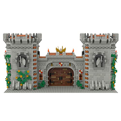 Mittelalterliche Burgarchitektur Bausteine, 3777 Teile MOC-83398 Mittelalterliche Straßenszene Mittelalterlicher…
