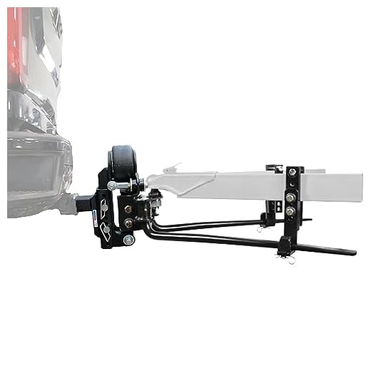 Shocker Air Equalizer & Round Bar Weight Distribution Hitch, Fits 3" Hitch 5" Rise 4" Drop