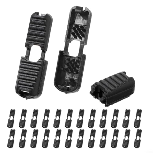 25-pack dragflikar sladdändar spetsar sko spets ändklämmor sladdlås lämpligt för rep mindre än 3 5 mm med återöppningsbar låsdesign för enkel ersättning