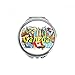 Rocky Mountains CN Tower Maple Canada Hand Compact Mirror Round Portable Pocket Glass