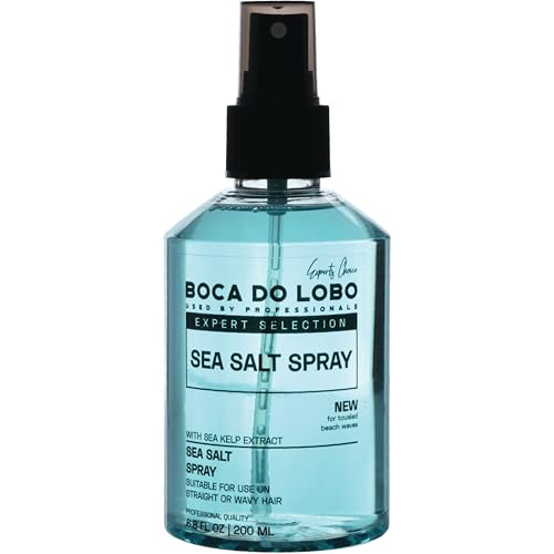 BOCA DO LOBO Sea Salt Spray for Men and Women | Curls Enhancer for Instant Volume, Thickness, and Beach Waves | Suitable for Curly, Wavy, and Straight Hair | Light Hold, No Shine | 6.8 oz bottle