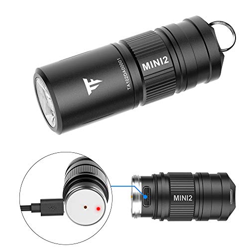 TrustFire MINI2 220 Lumens Keychain EDC Flashlights Mini USB Rechargeable Flash Light