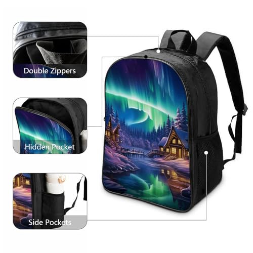 Mochila escolar impermeable Northern Lights con correas ajustables 3