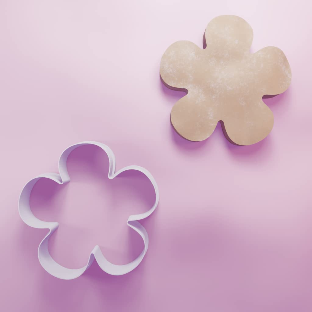 Flower Petal Cookie Cutter - 3 Sizes, White, 10cm - Image 4