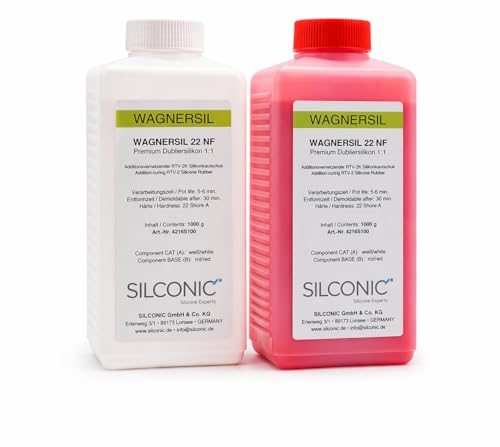 Caoutchouc-silicone de duplication 22 NF pour démoulage facile sans déchirure 2 kg