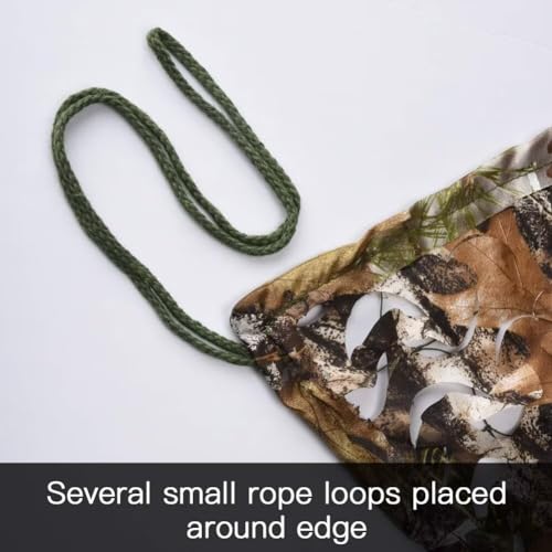 Image of LOOGU Custom Woodland Camo Netting Camping Military Hunting Camouflage Net 6.5 x 10ft, 6.5 x 26ft, 10 x 10ft, 10 x 13ft, 10 x 16.5ft, 13 x 16.5ft, 16.5 x 20ft, 20 x 20ft
