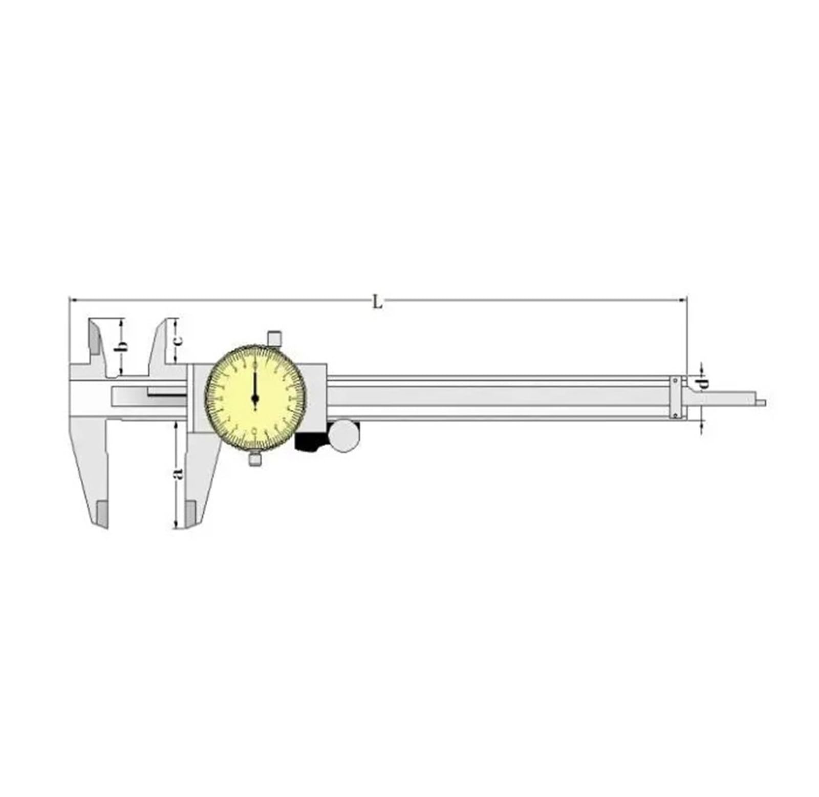 Calibrador de esfera de 6 pulgadas Calibrador de esfera de 0,02mm