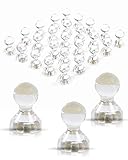 MEHR PRODUKTIVITÄT – durch einfache u schnelle Befestigung von Zettel, Postkarten, Poster u Fotos! Starke Magnete, perfekt geeignet als Küchen Zubehör u Büro Zubehör.