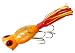 Arbogast Hula Popper Fishing Lure, Yellow and Red/Yellow Skirt, 1 3/4-Inch