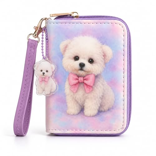 Image of AACKS Little Girls Coin Purse Kids Small Wallet for Teens Women Mini Coin Pouches with Strap Cute Cartoon Card Holder Cat Kitty Panda Unicorn