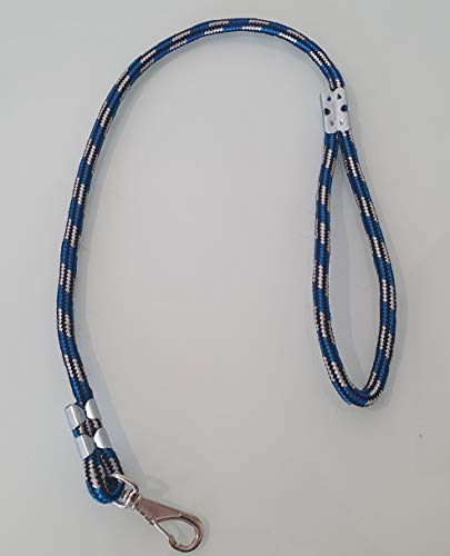 GUIA DE CORDA PARA CÃES DE MÉDIO E GRANDE PORTE (0,8 METROS) (AZUL)