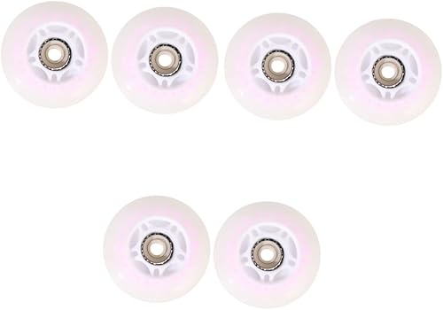 INOOMP 6 Pcs Outdoor Roller Skate Wheels Outdoor Accessories Glow Accessories Light up Wheels Roller Skating Accessories Light up Roller Skate