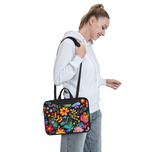 Maletín para portátiles 14 pulgadas con diseño floral miniatura 3