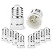 DiCUNO E27 vers B22 Adaptateur de douille de 10 pièces Adaptateur de Convertisseur de douille base de lampe de haute qualité pour ampoules LED et ampoules à incandescence et ampoules fluocompactes