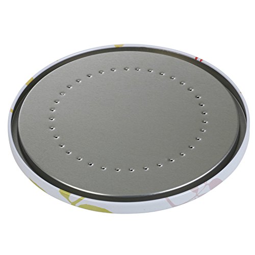 Rotonda sigillato in metallo per biscotti Flower