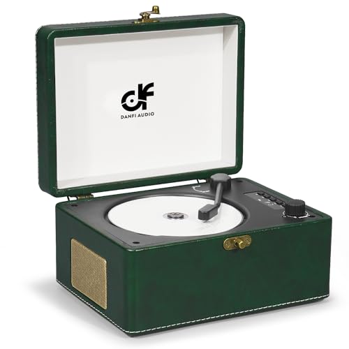 CD Player Retro with Upgraded Speakers Bluetooth in/Out Rechargeable Portable CD Player for Home with LED Screen Boombox Dark Green