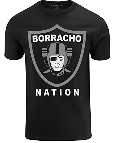 Shirtbanc Mens Borracho Graphic Shirt Tailgate Nation Vegas Football Tee, S-3Xl #TOP9