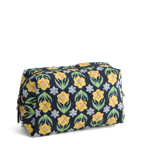Vera Bradley Large Cosmetic, Cotton Gabardine, Daffodils