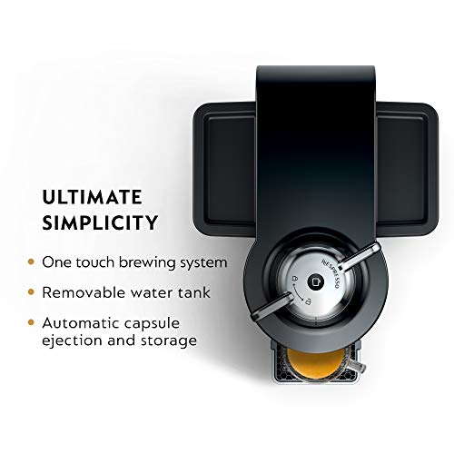 Nespresso Vertuo Coffee and Espresso Maker by De'Longhi, Piano Black with Aeroccino Milk Frother by Nespresso - Image 3