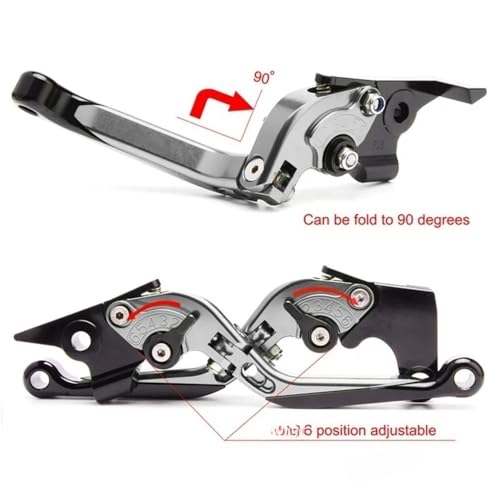 Palancas de freno de embrague para Pulsar 200 NS RS manillar ajustable 3