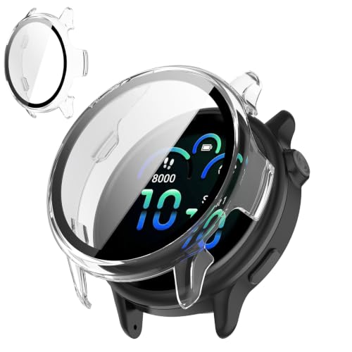 TOORQR For Garmin Vivoactive 6�Ή� �P�[�X �K�[�~��Vivoactive 6 �g�E�H�b�`�P�[�X �����K���X ��̌^ �ϏՌ� PC�f�ޒ����^ ���h�~ �S�ʕی� �w��h�~ ��U�h�~ �����x �����ߗ��i�N���A�j