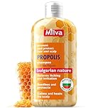 Milva Itchy Scalp Shampoo with Propolis - 200ml Honey Bee Soothing Shampoo for Irritated & Dry Scalp - Itchy Scalp Treatment & Anti Dandruff Solution - Strengthens, Prevents Breakage & Protect Hair