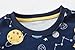 Little Hand Fashion Boys Space Planets Tops Long Sleeve Galaxy System Shirts Pullover Kid Dark Blue Sweatshirt 6-7 Years